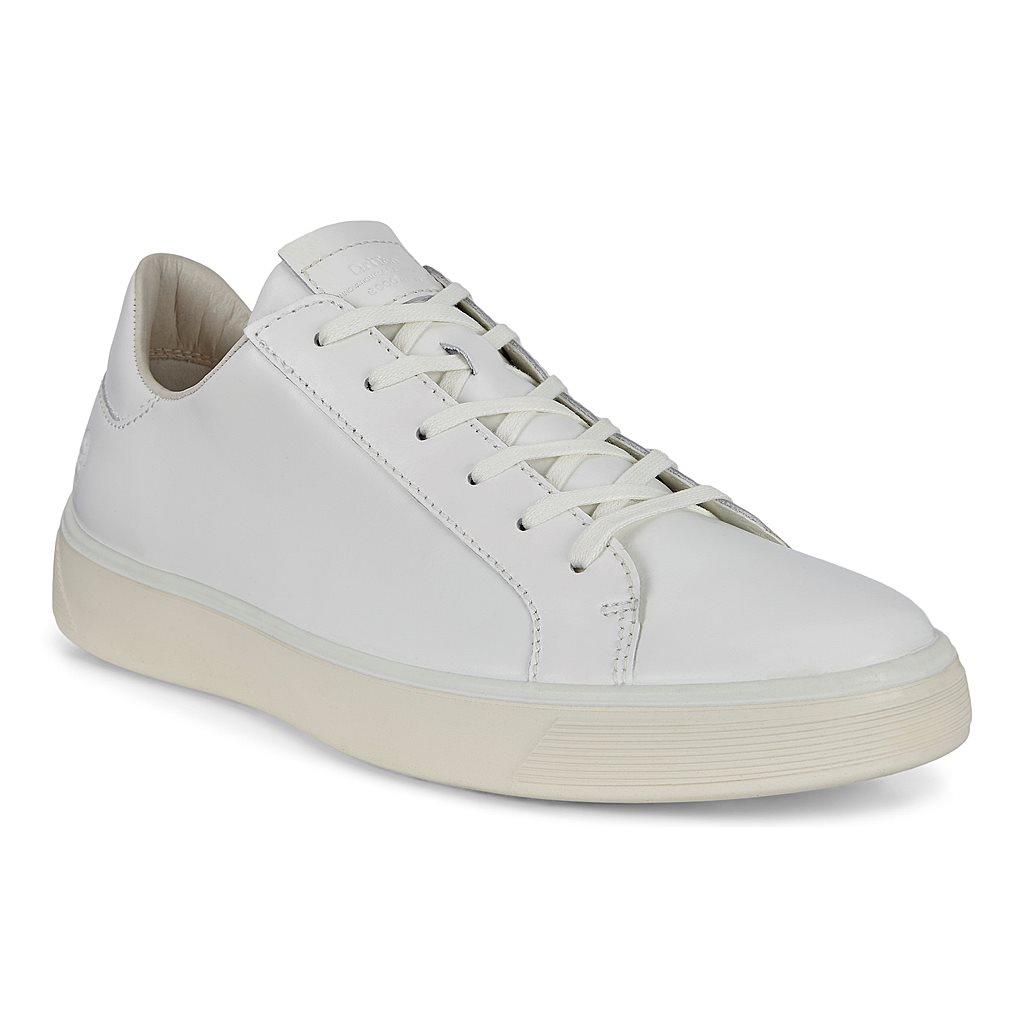 Ecco Street Tray Mens Sneakers White Outlet - India NQY-238690